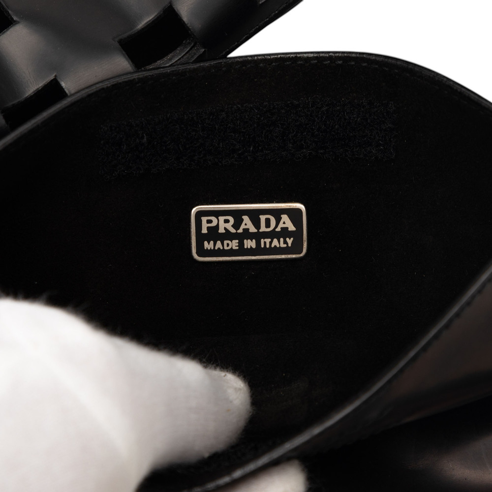 Pre-Loved Prada Perforated Leather Shoulder Bag - Picture 5 of 7